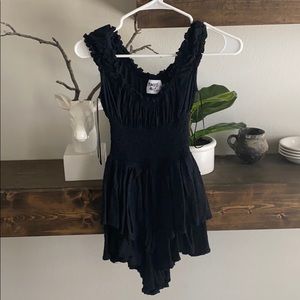 size 0 black princess polly romper
